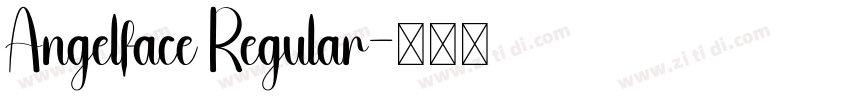 Angelface Regular字体转换